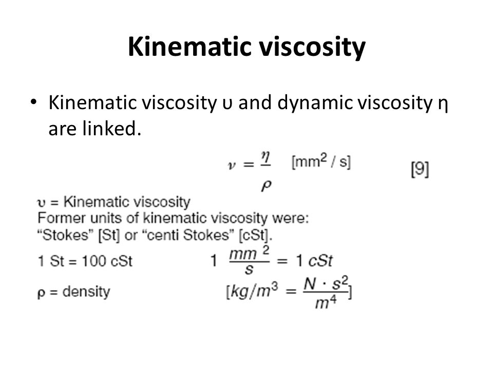 Dynamic viscosity conversion online